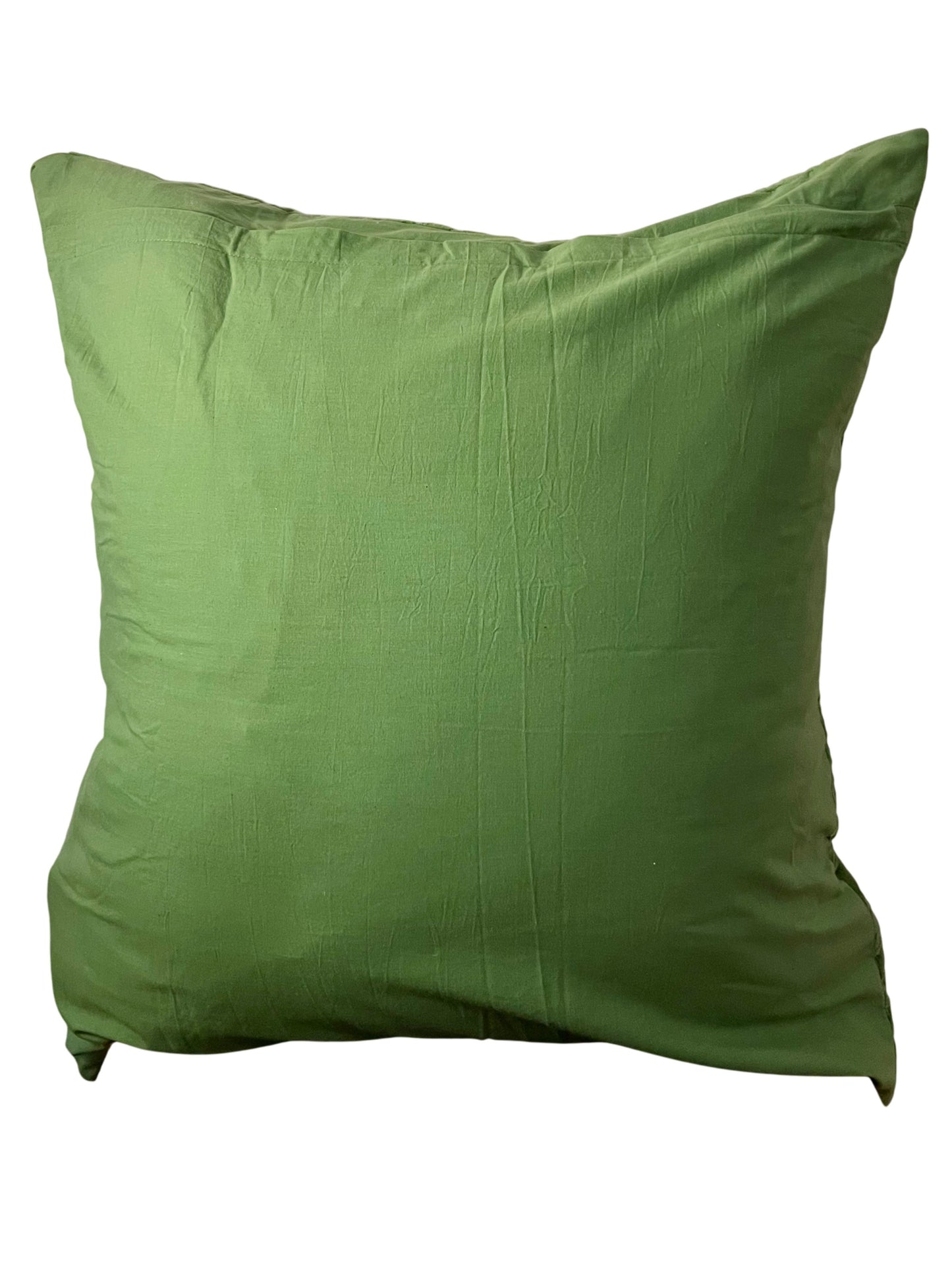 Velvet moss quilt, euro sham