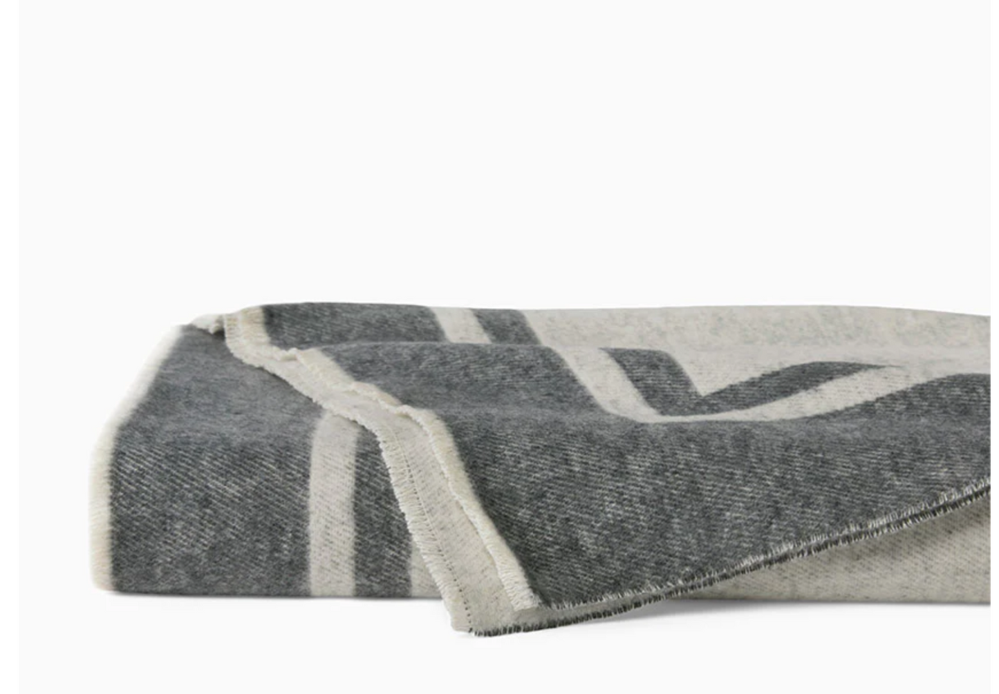 Viletta Throw - oat/charcoal