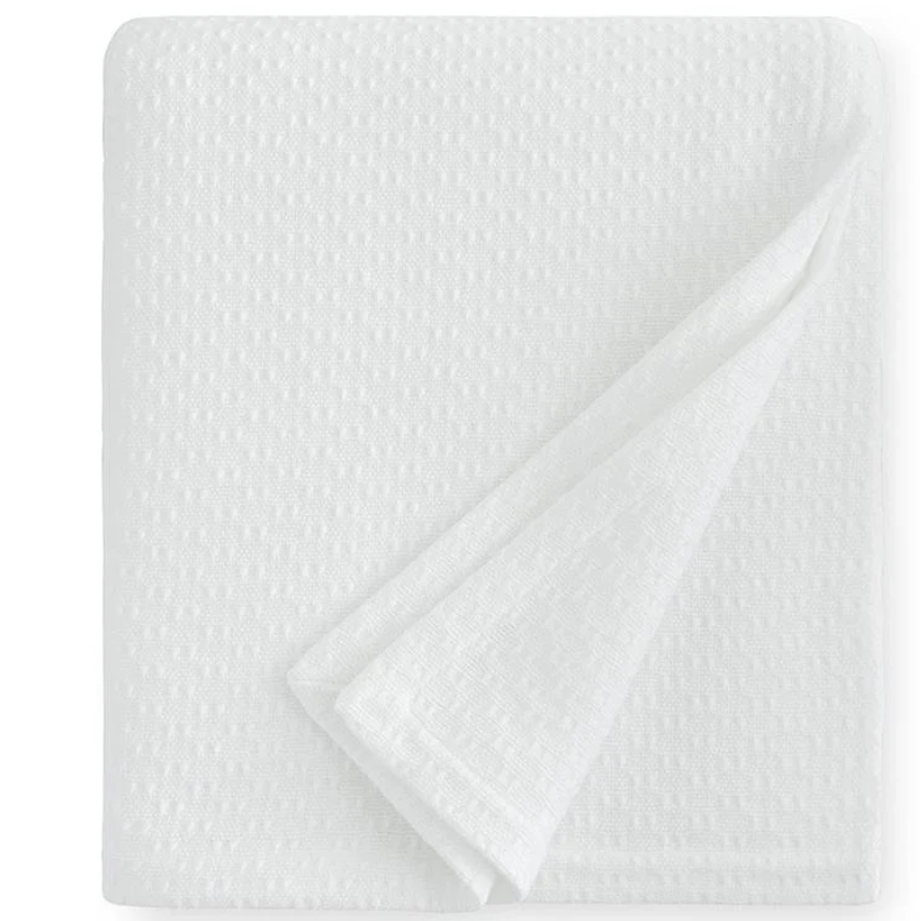 Corino queen size blanket - white