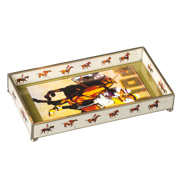 Glass tray- polo
