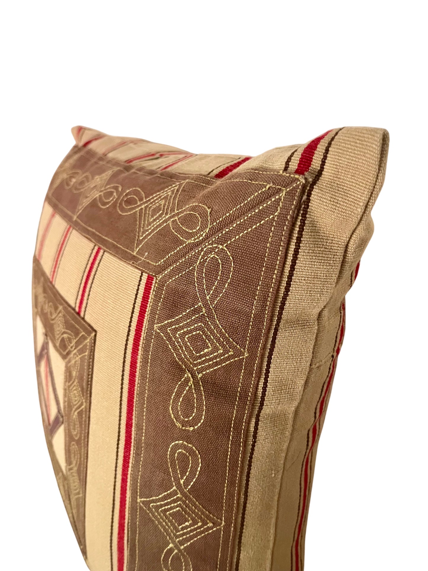 Embroidered Throw Pillow