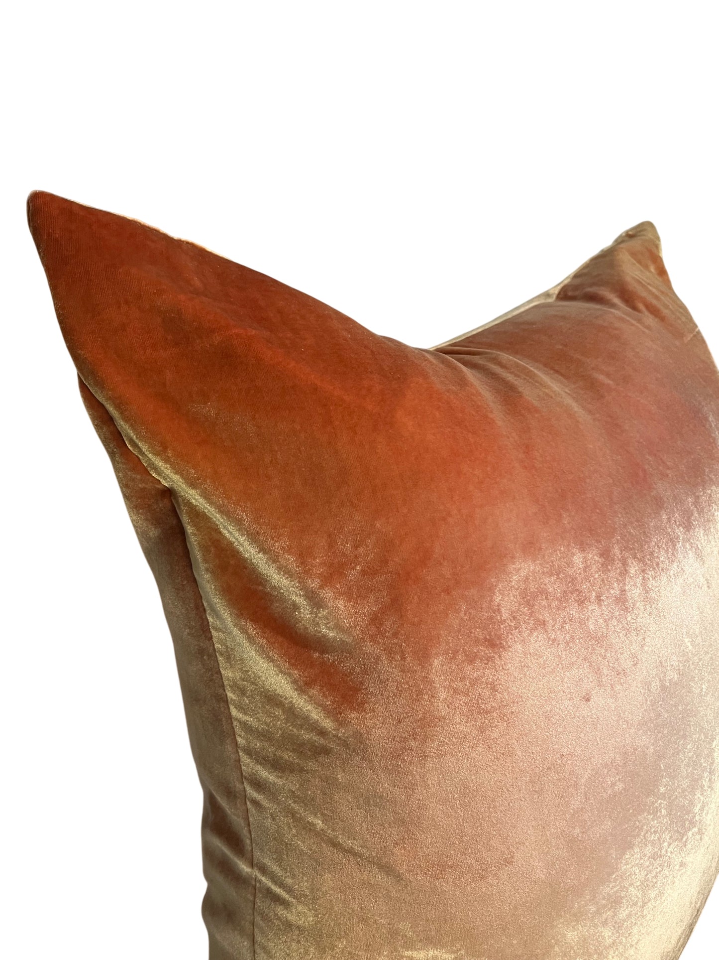 Ombre Velvet Pillow, mango