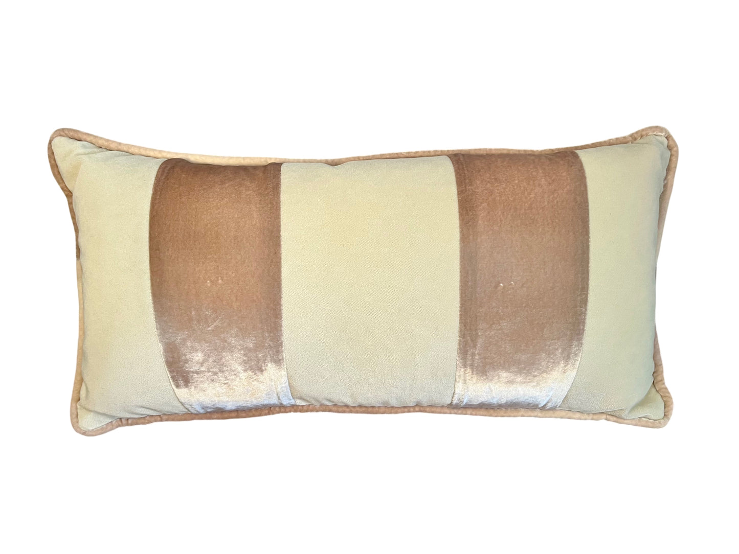 Banded Pillow, Latte
