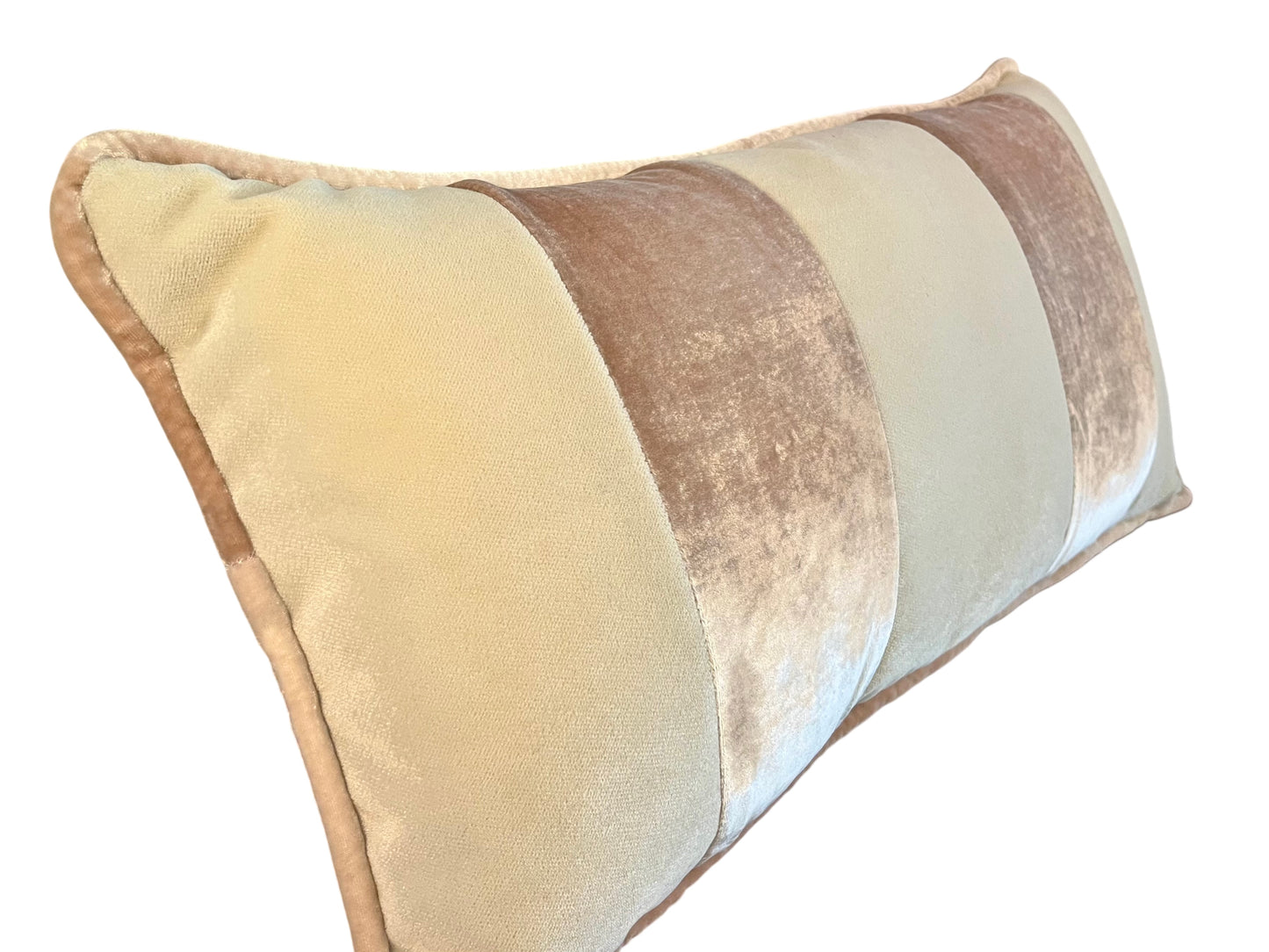 Banded Pillow, Latte
