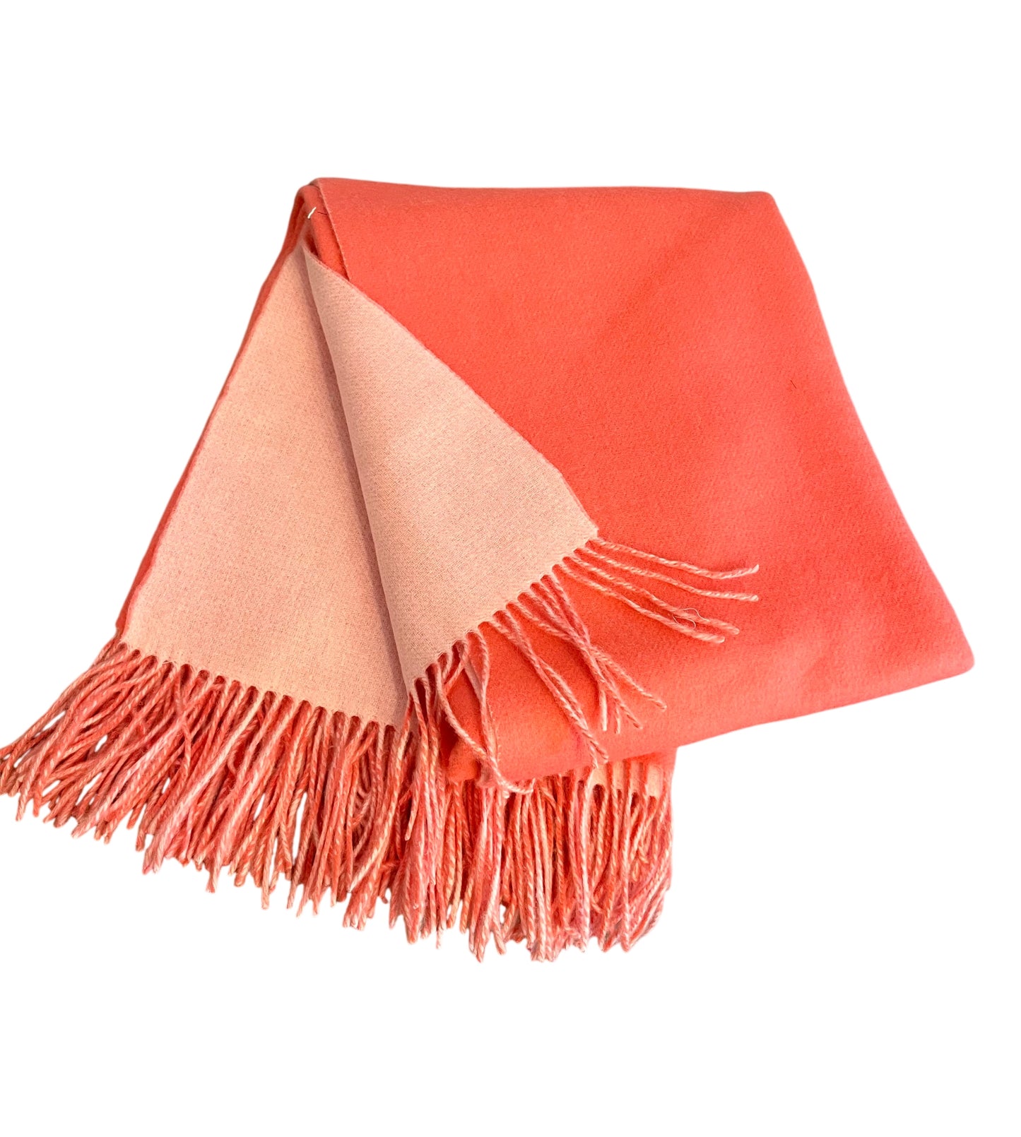 Double Face Throw, Coral/Pink Sands