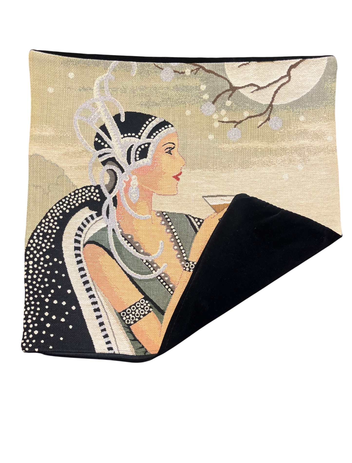 Art Deco Martini Pillow Cover