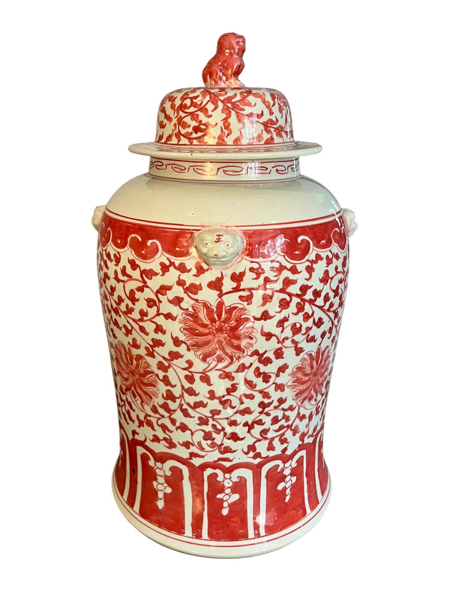 Temple Jar, coral