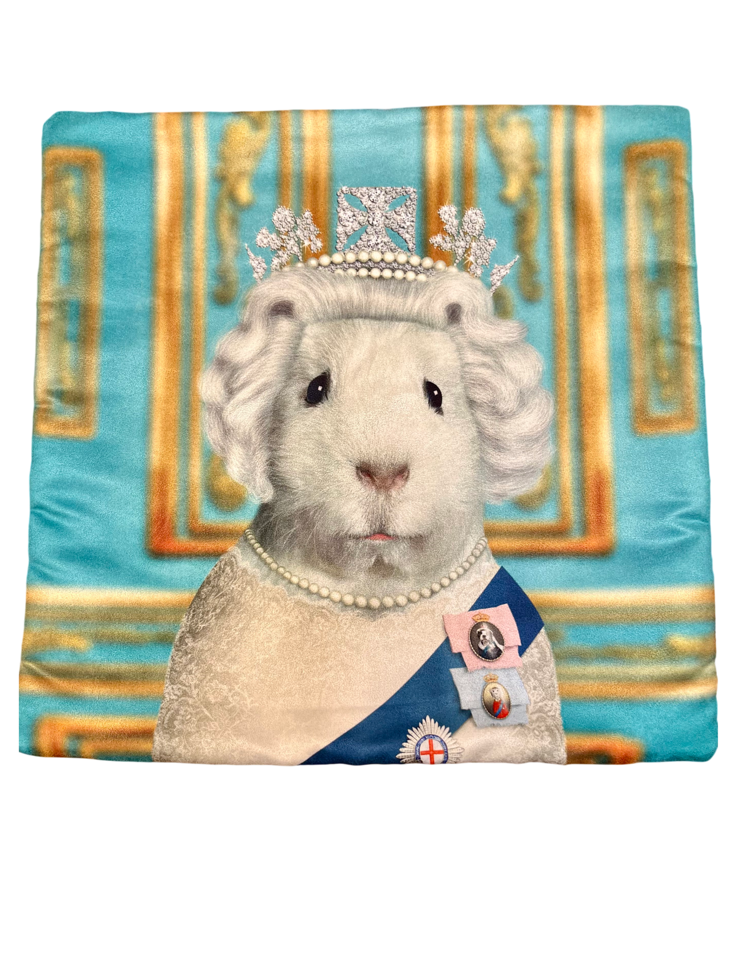 Queen Guinea Pig Pillow Cover