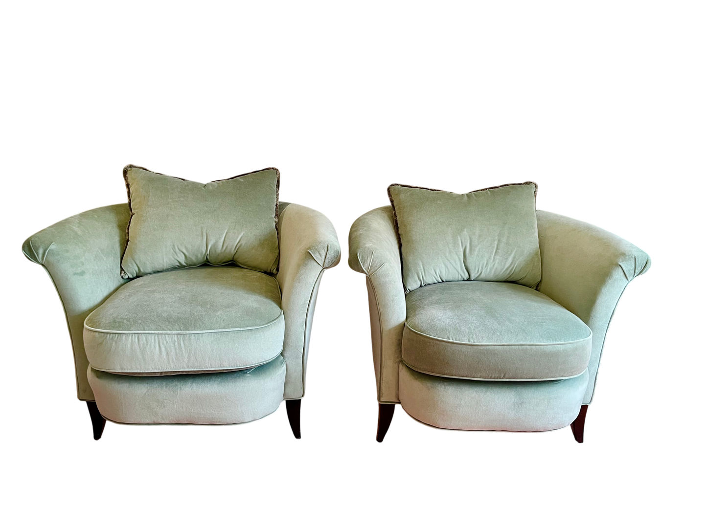 Velvet Upholstered Club Chair