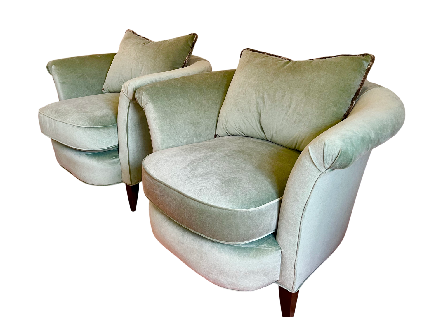 Velvet Upholstered Club Chair