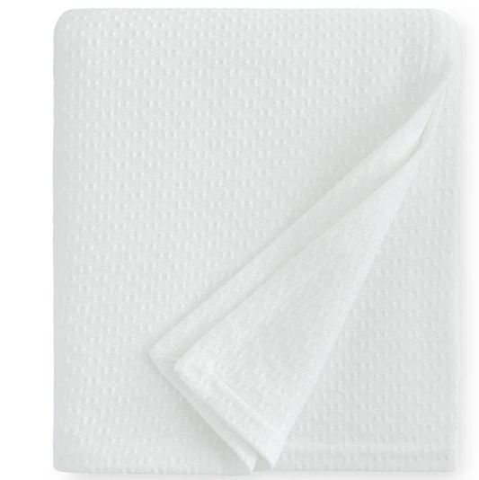 Corino queen size blanket - white