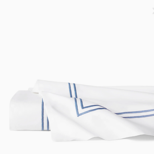 Grande Hotel king flat sheet white/ocean