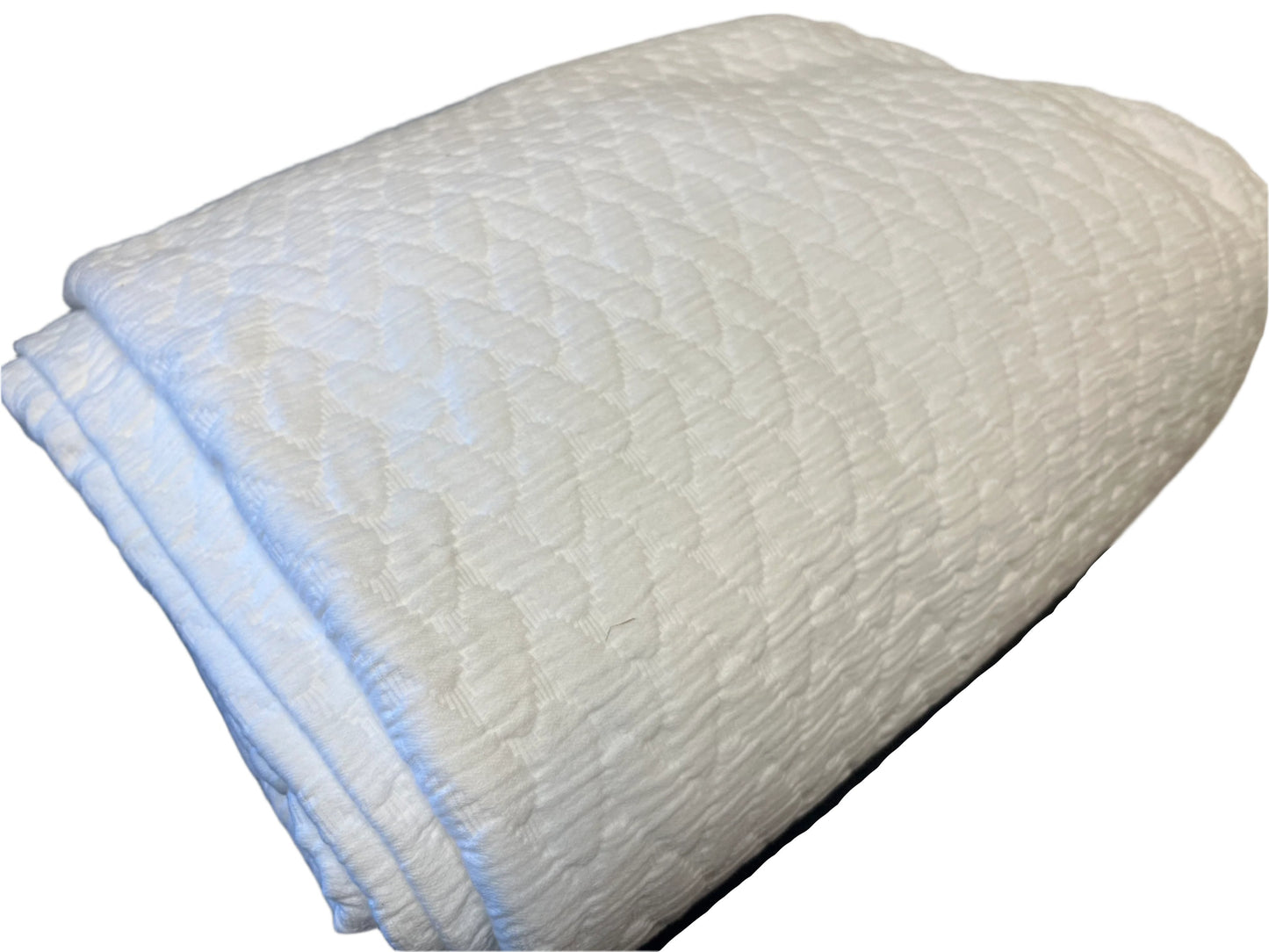Quilted Cotton Coverlet, Queen