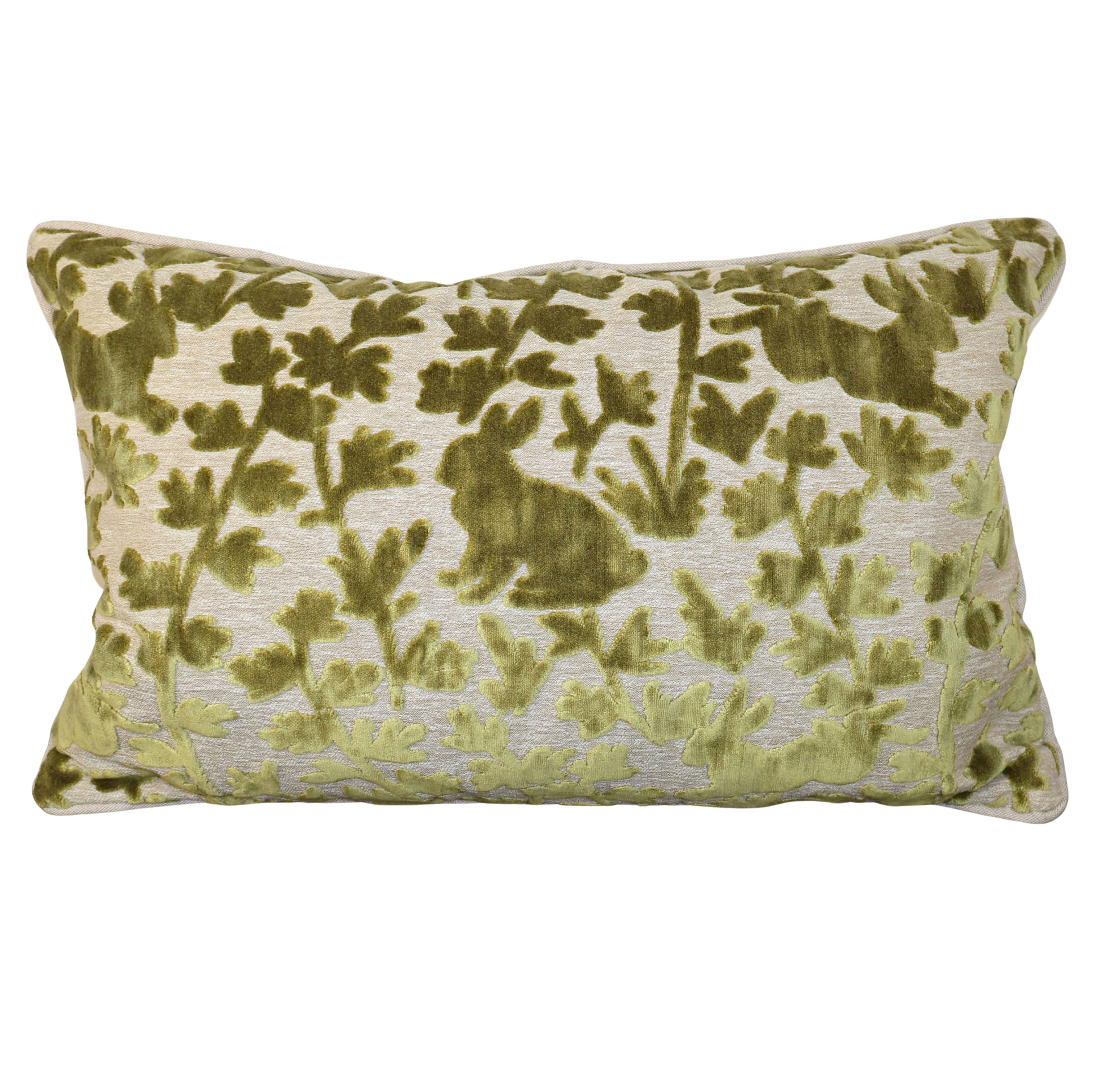 Luv Bunny Palm, 14"x21" pillow