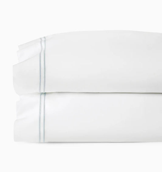 Grande Hotel pair of king pillow cases - white/blue