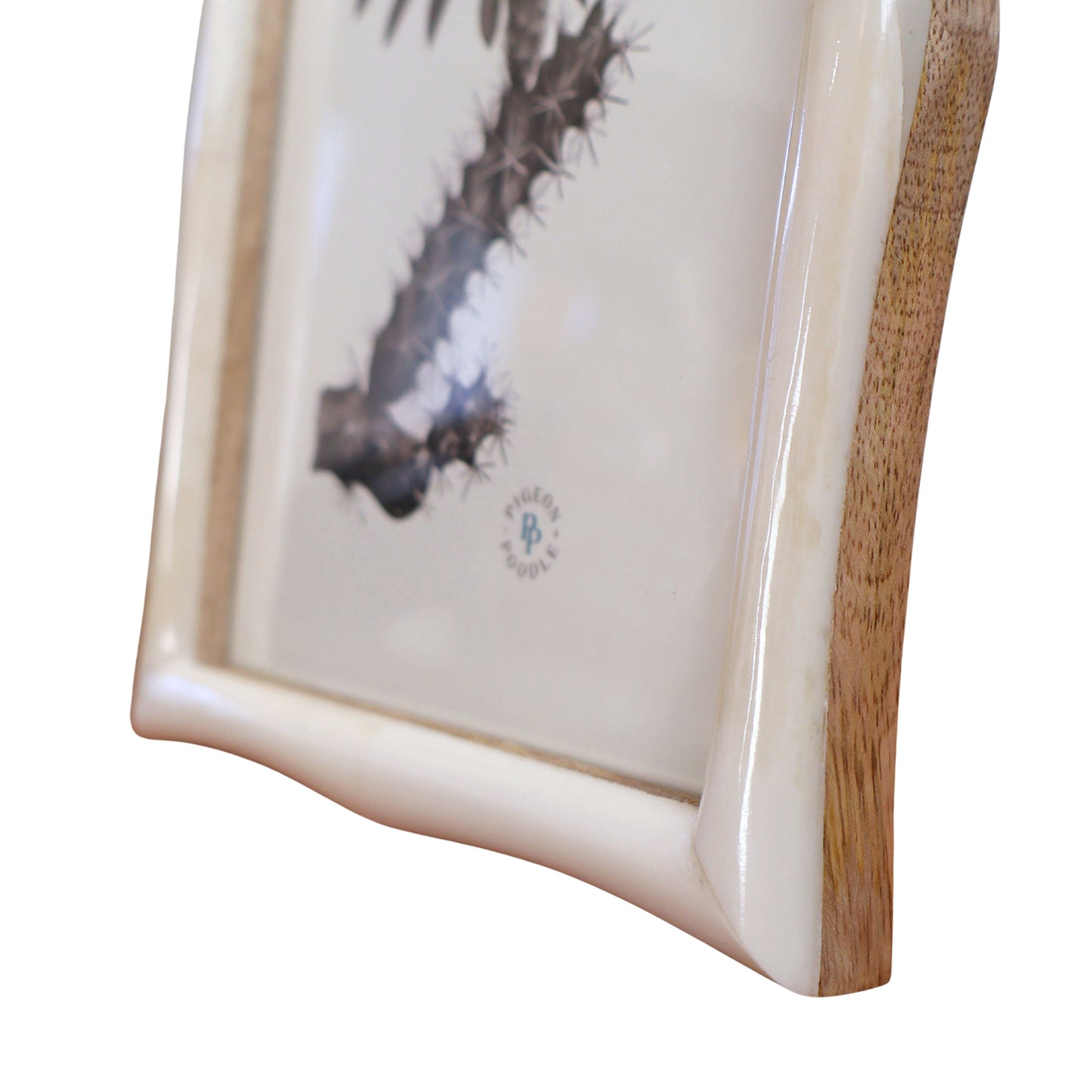 Oslo, natural frame, bone 5" x 7"