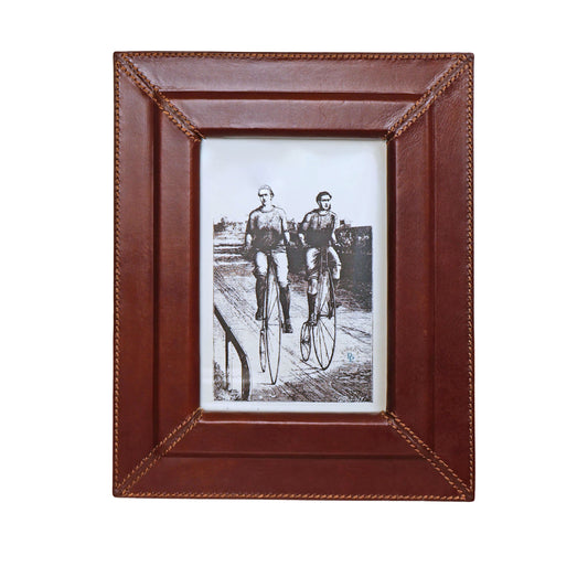 Selero Leather Frame, Tobacco 5x7