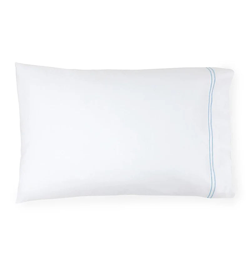 Grande Hotel pair of king pillow cases - white/blue