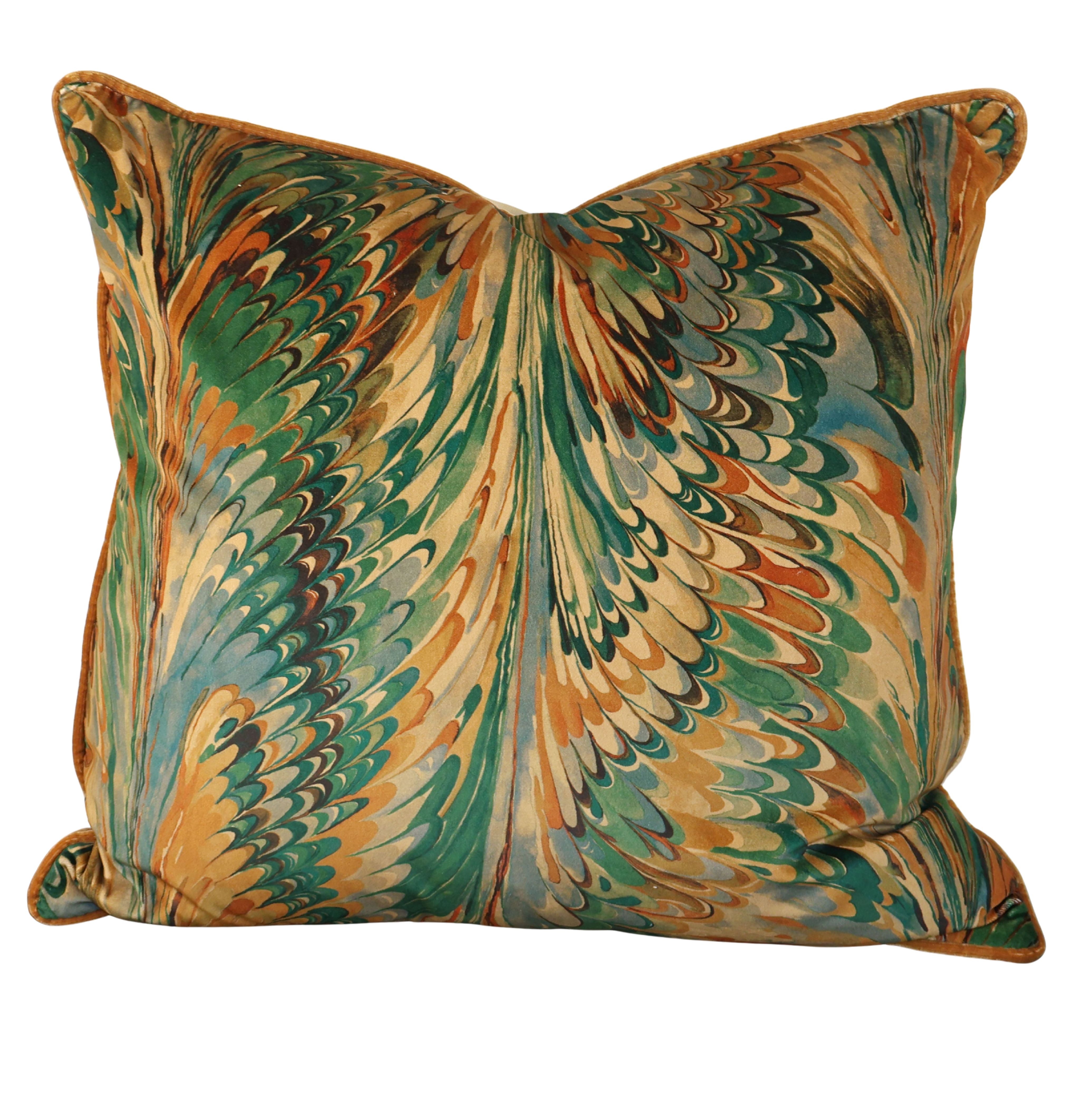 Taplow Teal, 22" pillow